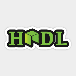 Hodl Neo coin logo-green Sticker